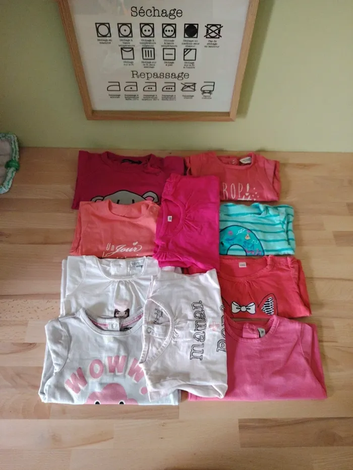 Lot de 10 t shirt manche longue