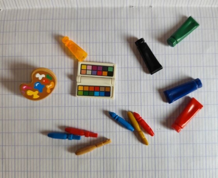 Accessoires salle de dessin Playmobil