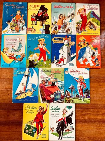 Lot exceptionnel de 13 livres bd albums Caroline Pierre Probst grands anciens vintage