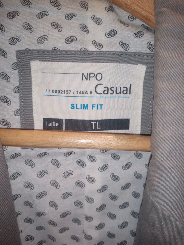 Veste blazer chino grise - photo numéro 2