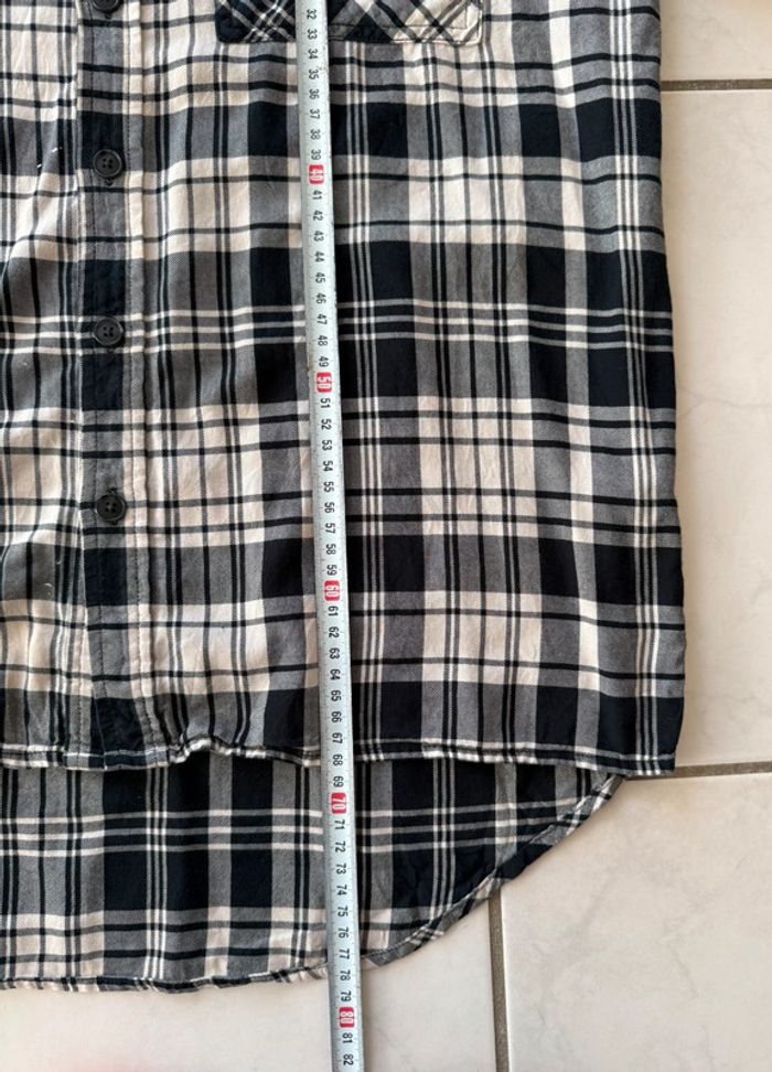 Chemise / Surchemise vintage Orignal Use en coton taille M couleur crème et noire - photo numéro 10