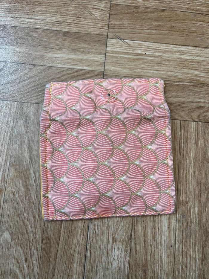 Pochette à savon rose pale vintage - photo numéro 3