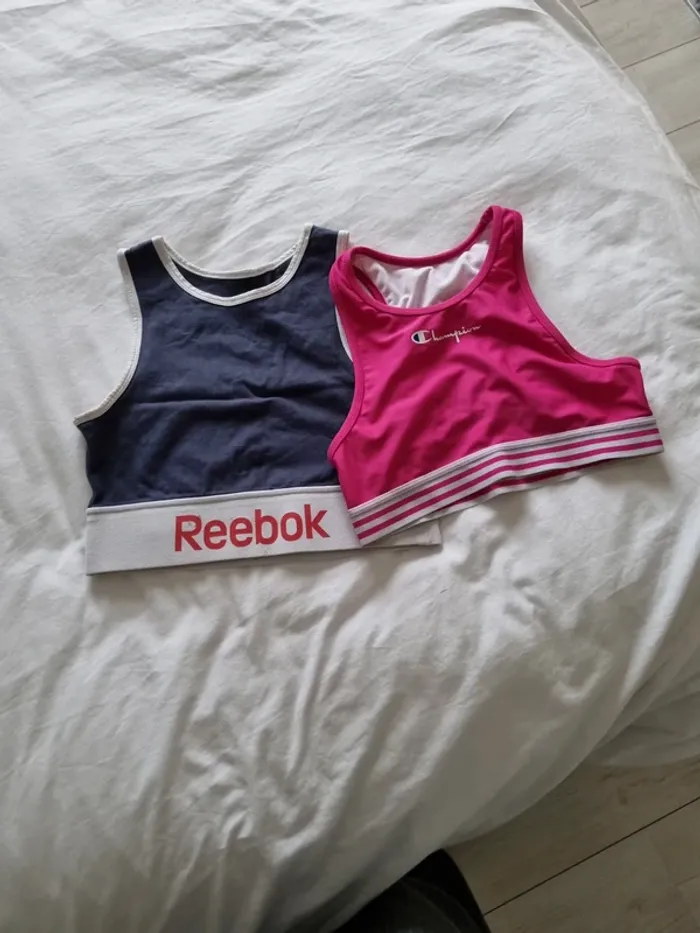 Lot de 2 brassières de sport