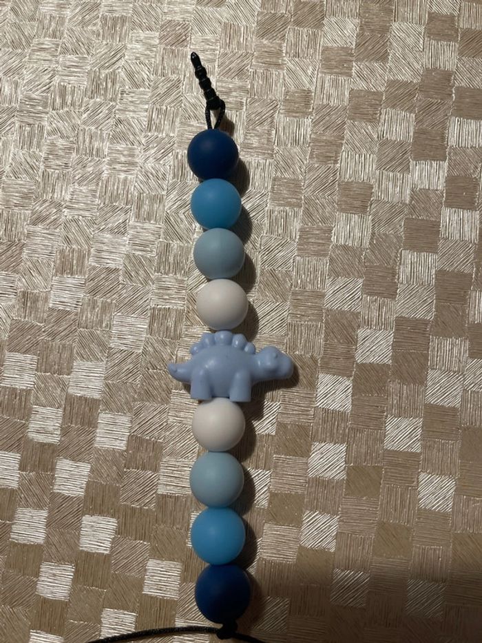 Cache poussière bleu dinosaure - photo numéro 2