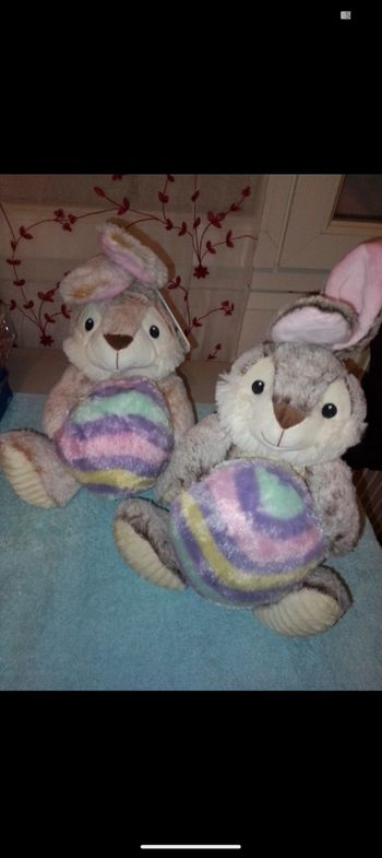 Lot peluche lapin