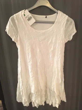 316957 Haut MC blanc femme 38