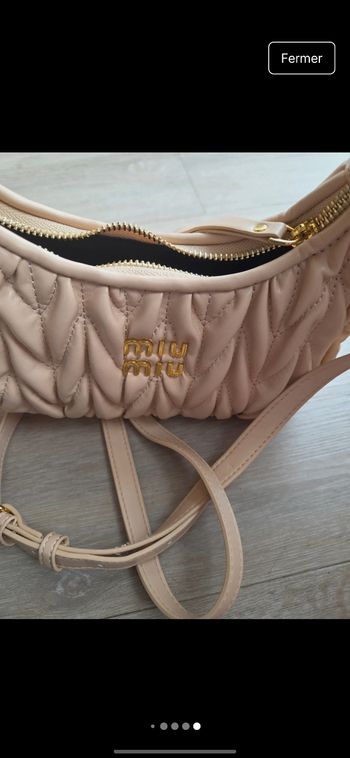 Sac beige miumiu