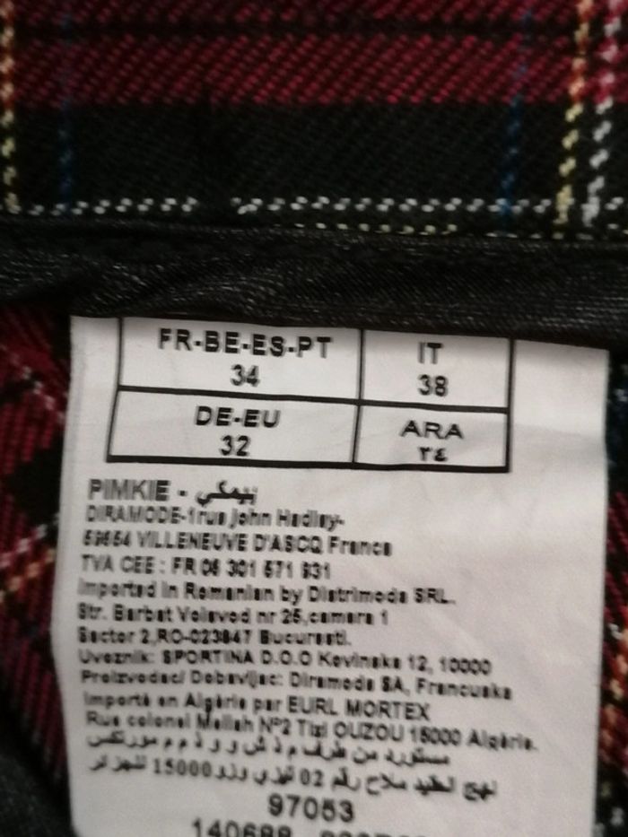 Pantalon chino à carreaux Pimkie 34 - photo numéro 8