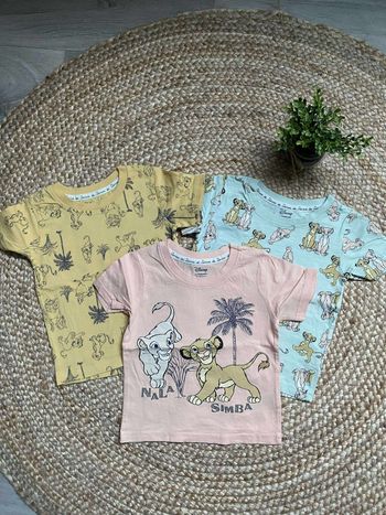 Lot de 3 t-shirts Mc roi lion simba 12/18 mois