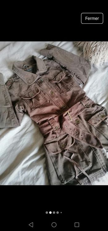 Manteau vintage en jeans