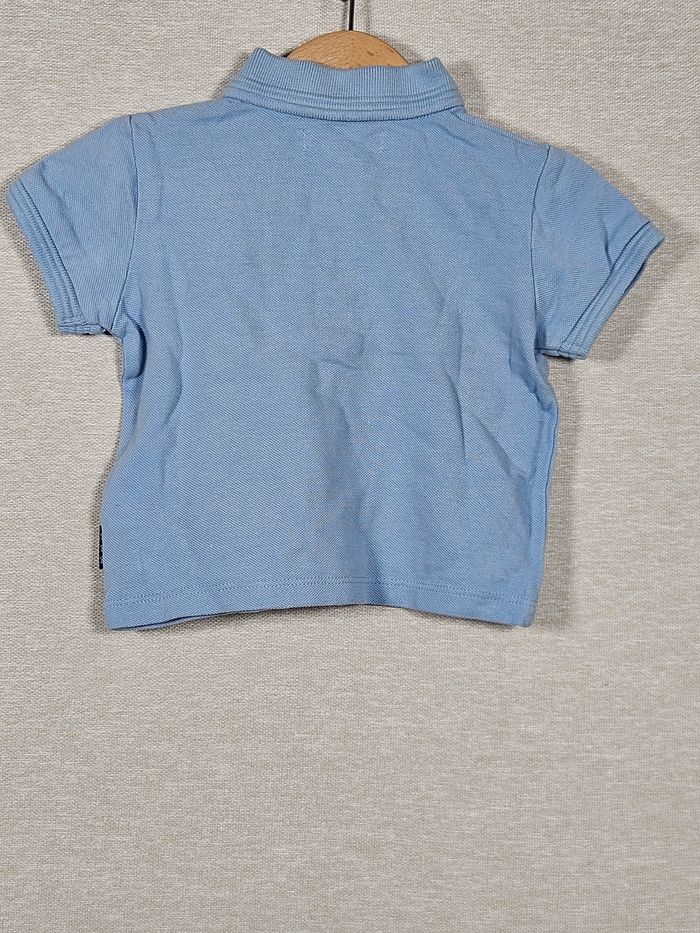 Polo bleu ciel mes petits cailloux 9 mois 71 cm - photo numéro 5