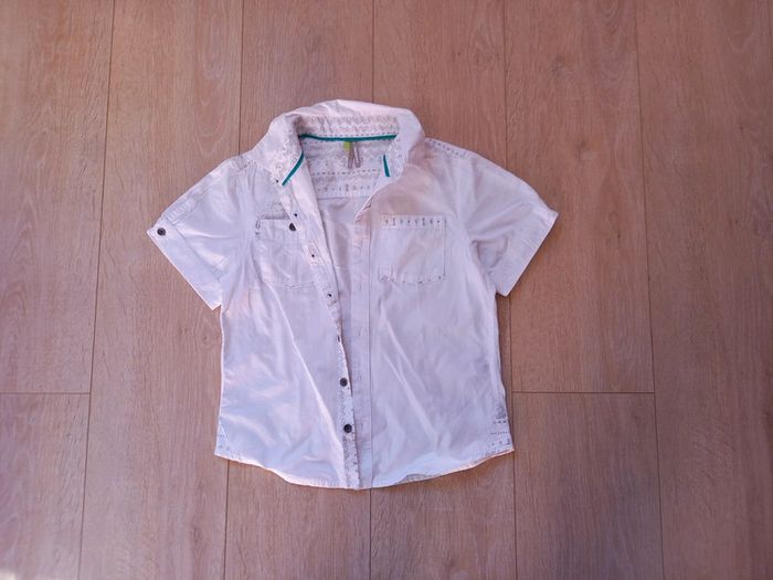 Chemise blanches manches courtes