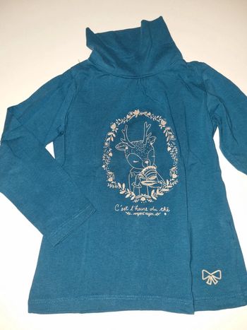 Col roule turquoise