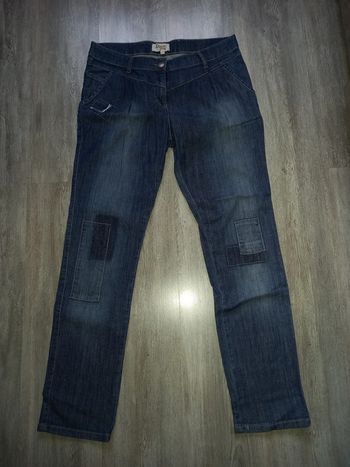jeans etam effet rapiécé sur le devant taille 40