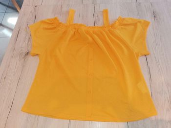 Top a bretelle jaune cache cache Taille L