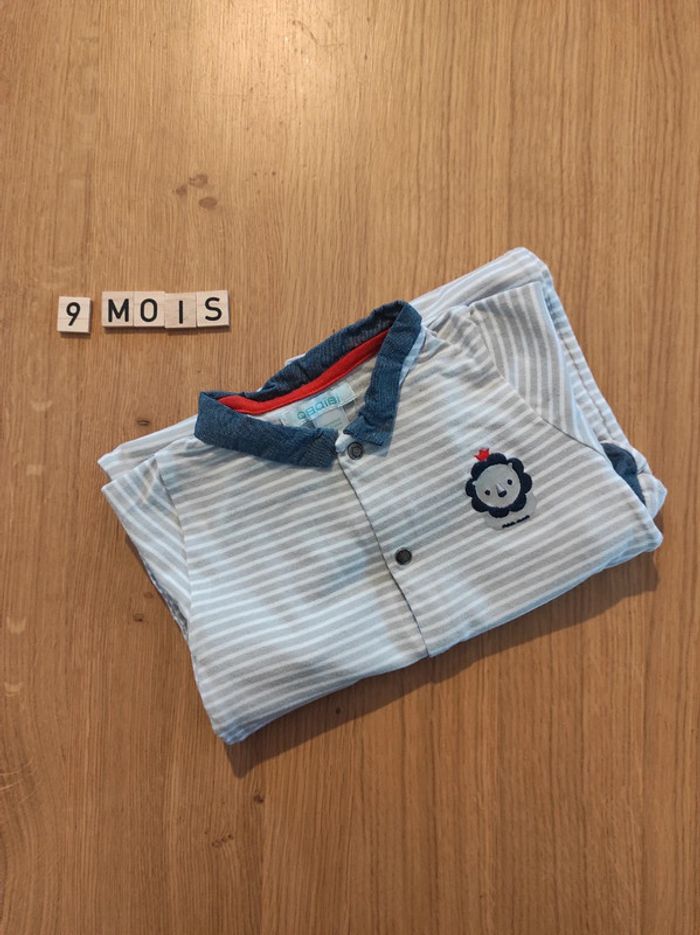 Pyjama en coton Obaïbi 9 mois - photo numéro 4
