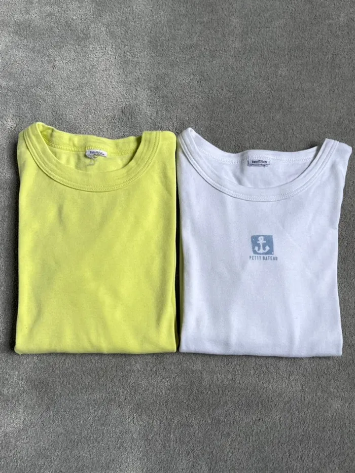 Lot de 2 t shirt Petit Bateau - 8 ans