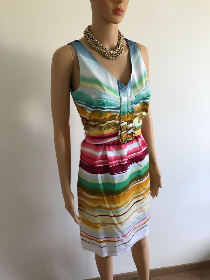Robe multicolore neuve sans manches Tintoretto taille 36 (valeur 60€) - photo numéro 2