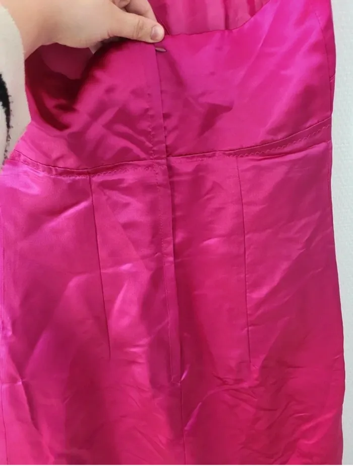 Robe de soirée satin taille M - photo numéro 4