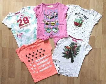 Lot de 6 t-shirts fille 3 ans
