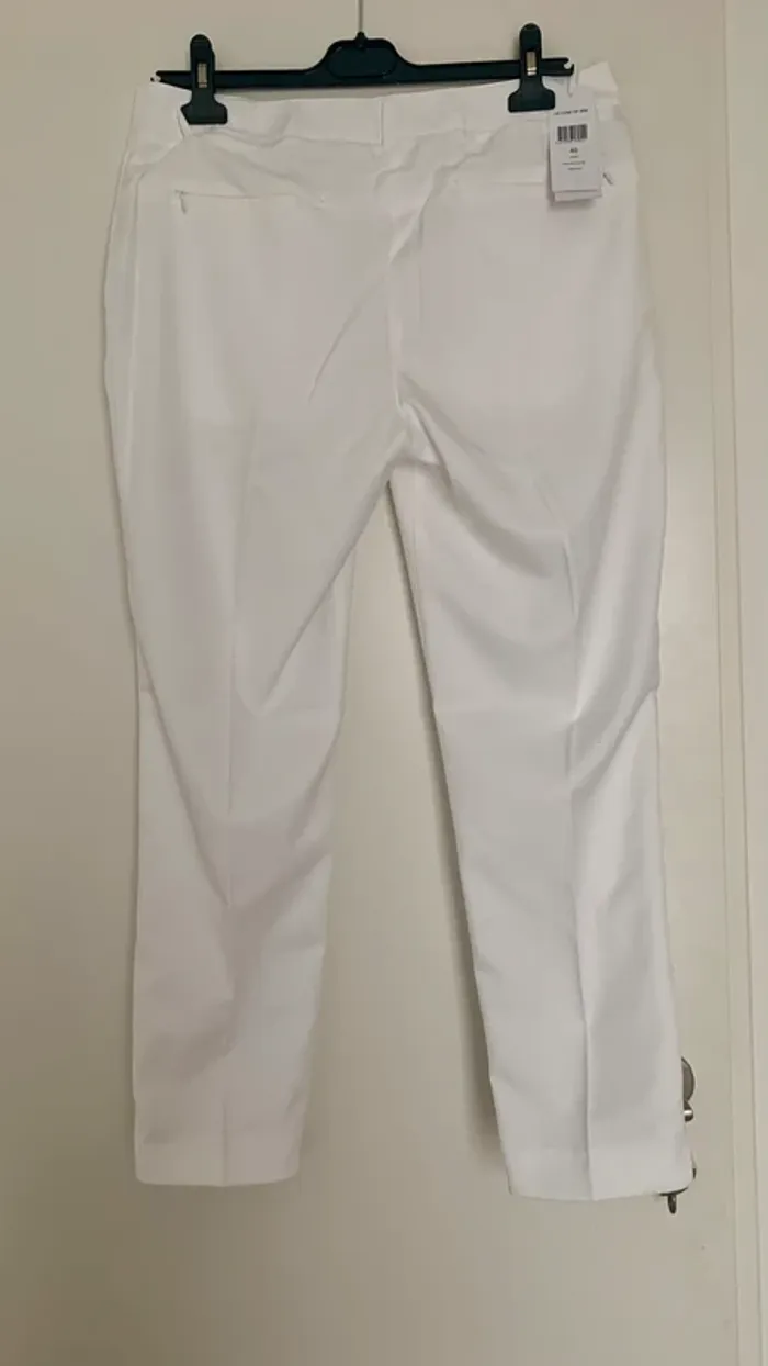 Pantalon Lacoste blanc - photo numéro 3