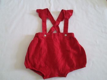 Bloomer rouge à bretelles Jacadi