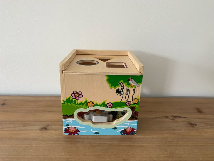 Boîte à formes en bois motifs savane - photo numéro 4