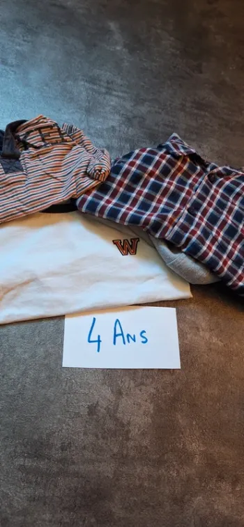 Lot de 3 hauts garçon 4 A