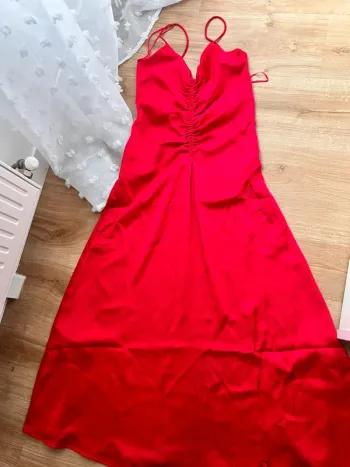 Robe satinée Mango