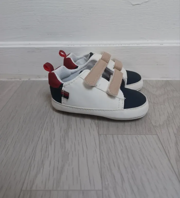 Chaussons basket scratch bébé garçon tape à l'oeil - photo numéro 4