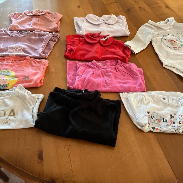 tee-shirts fille 6 mois et 1 body - photo numéro 3