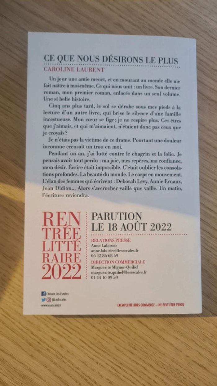 Ce que nous désirons le plus - Caroline Laurent - photo numéro 2