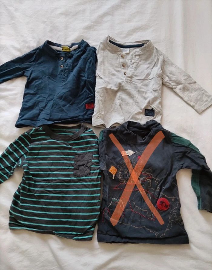 Lot t shirt manches longues 18 mois