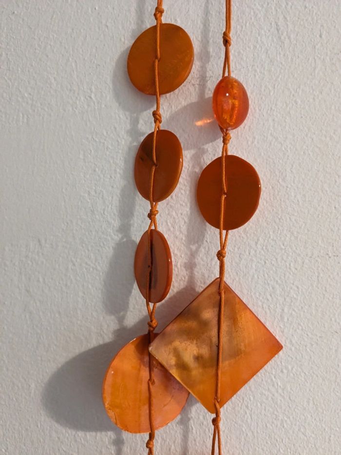 Collier sautoir Orange nacre - photo numéro 3