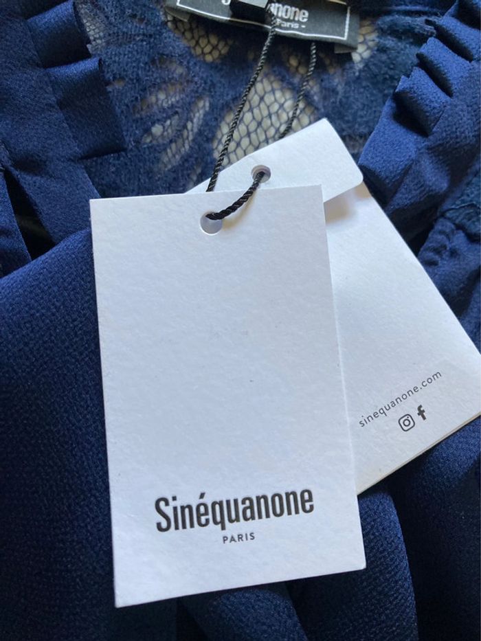 Blouse bleu marine Sinequanone taille S neuve - photo numéro 6