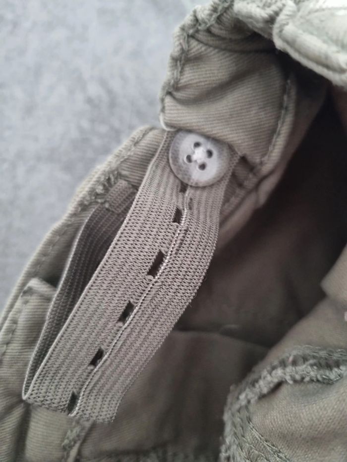 Jupe élastiquée à poches fille - Taille 5/6 ans (116cm) - H&M - Kaki - photo numéro 6