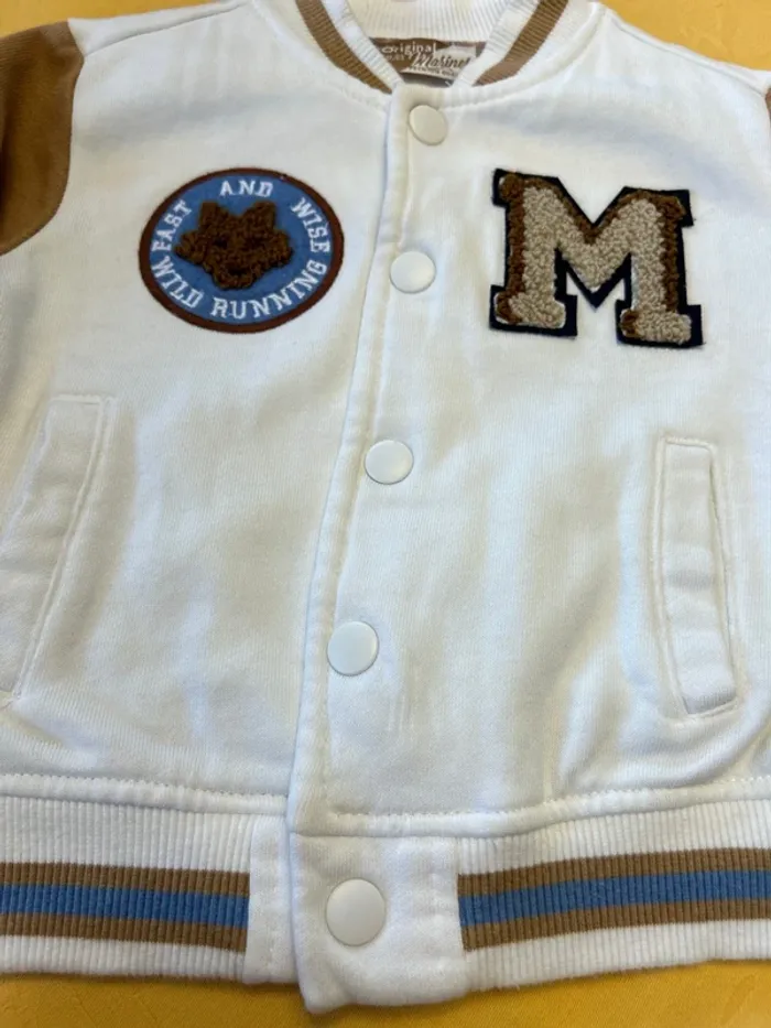 Veste style Baseball bébé garçon - 9/12 mois - photo numéro 2