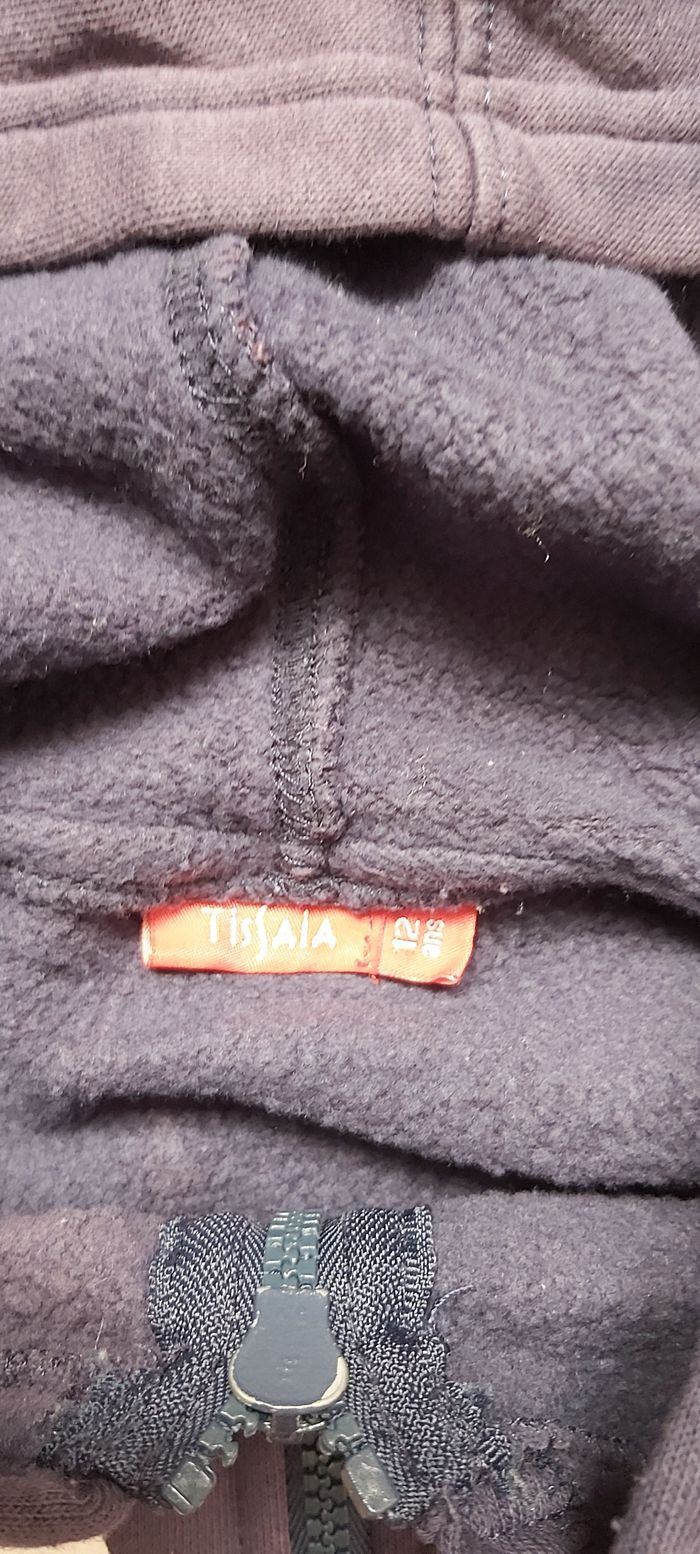 Gilet zippé à capuche 12 ans - photo numéro 3