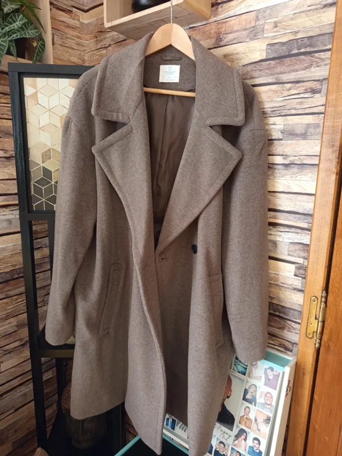 Manteau long tout doux gris - photo numéro 6