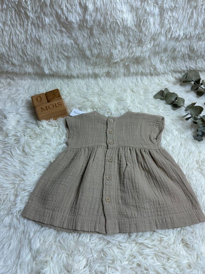 Robe gaze de coton taille 3 mois 1+ in the family - photo numéro 5