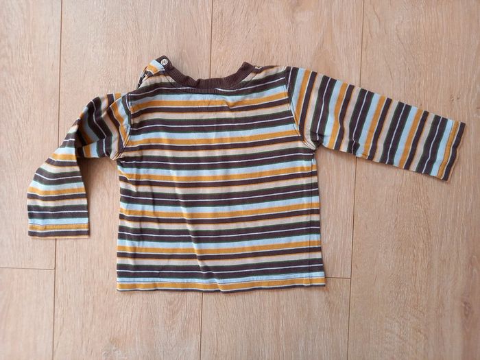 Tee shirt manches longues rayé - photo numéro 2