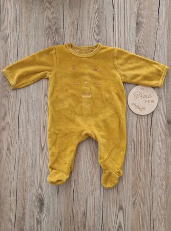 Pyjamas velours bébé garçon 3mois