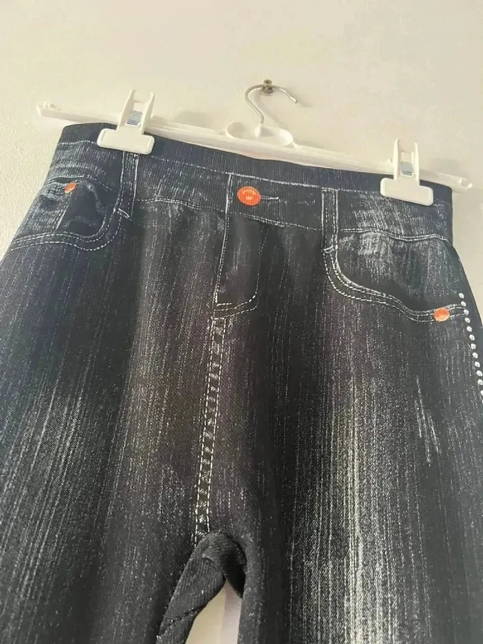 Jegging à strass - Taille 36 - photo numéro 5