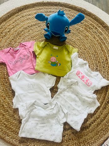 Lot de body manches courtes