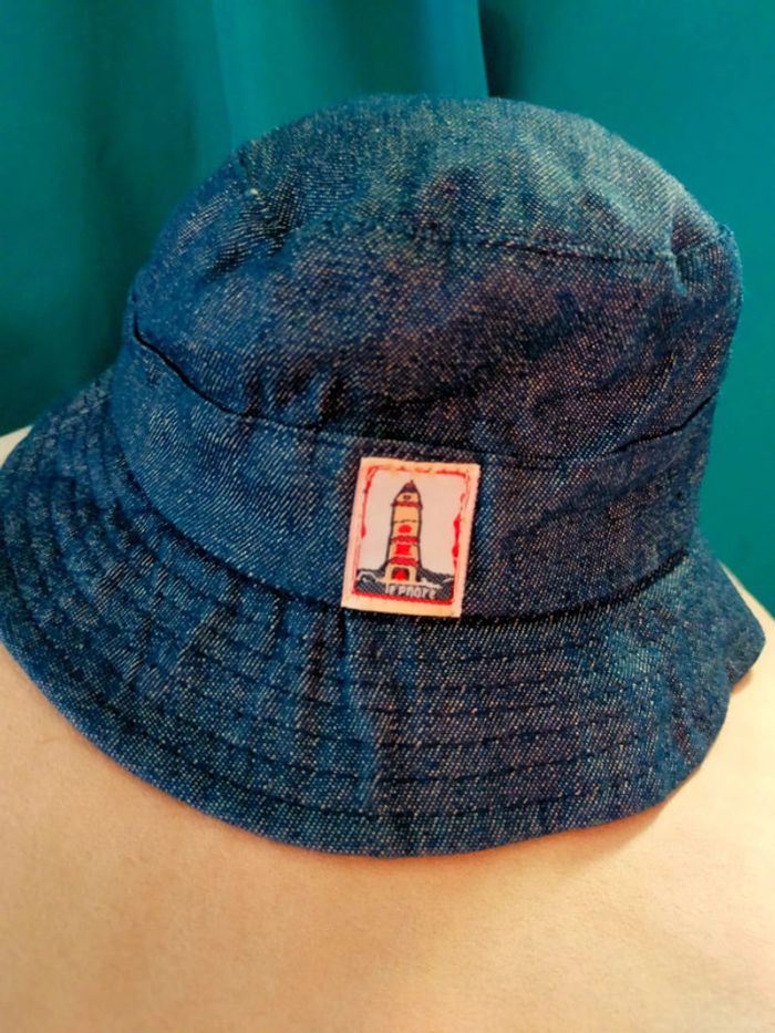Bob bébé en jean – Taille 47 cm – Neuf sans étiquette