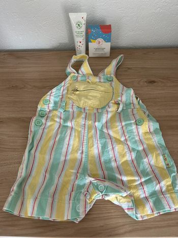 👶 Adorable salopette à rayures pour bébé 👶
