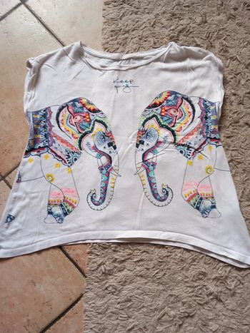 Tee-shirt éléphant coton T36 KeepGoing