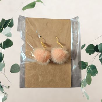 Boucle d'oreille à pompon 16mm - Neuf  🍀