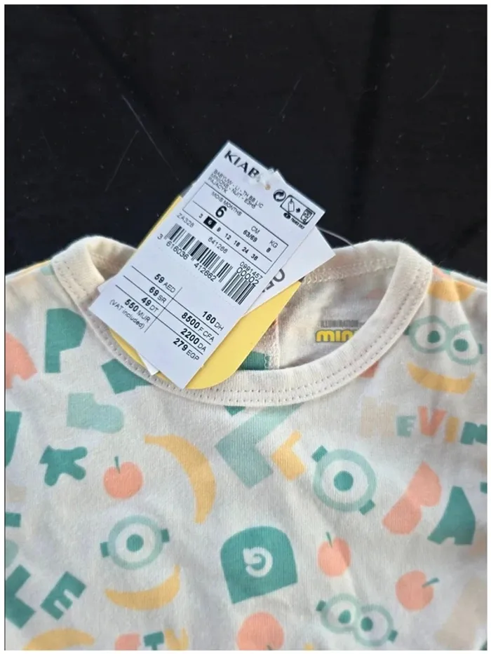 Pyjama léger les Minions 6 mois - photo numéro 2