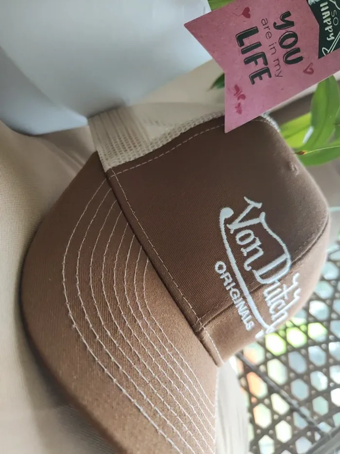 Casquette Trucker Von Dutch marron - photo numéro 4
